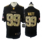 Youth Houston Texans #99 J.J. Watt Nike Salute To Service Black Limited Jersey