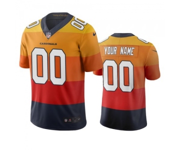 Arizona Cardinals Custom Sunset Orange Vapor Limited City Edition NFL Jersey