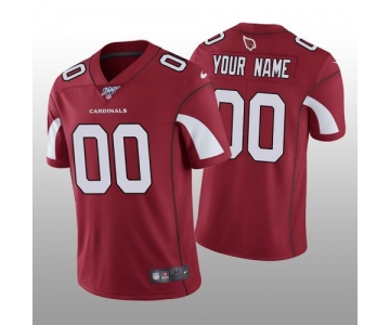 Men's Arizona Cardinals Custom Cardinal Vapor Limited 100th Season Jersey