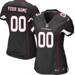 Women's Nike Arizona Cardinals Customized Black Limited Jersey