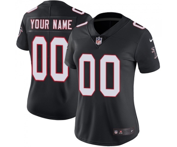 Women's Nike Customized NFL Atlanta Falcons Alternate Black Vapor Untouchable Limited Jersey