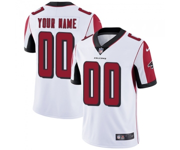 Youth Nike Customized NFL Atlanta Falcons Alternate Road White Vapor Untouchable Limited Jersey