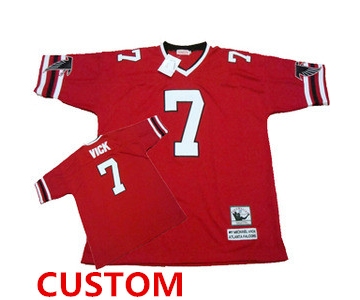 Atlanta Falcons Custom Red Throwback Jersey