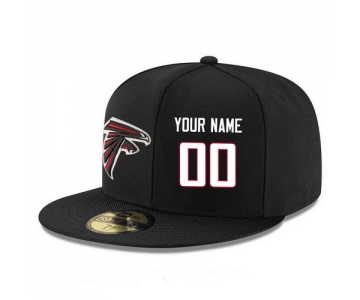 Atlanta Falcons Custom Snapback Cap NFL Player Black with White Number Stitched Hat
