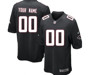 Kids' Nike Atlanta Falcons Customized Black Game Jersey