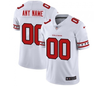 Men's Atlanta Falcons Custom Nike White Team Logo Vapor Limited NFL Jersey