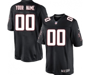 Men's Nike Atlanta Falcons Customized Black Game Jersey