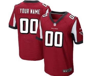 Men's Nike Atlanta Falcons Customized Red Elite Jersey