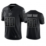 Mens Womens Youth Kids Atlanta Falcons Custom Reflective Limited Black Jersey