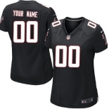 Women's Nike Atlanta Falcons Customized Black Game Jersey