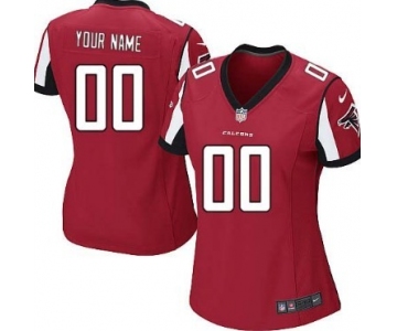 Women's Nike Atlanta Falcons Customized Red Limited Jersey