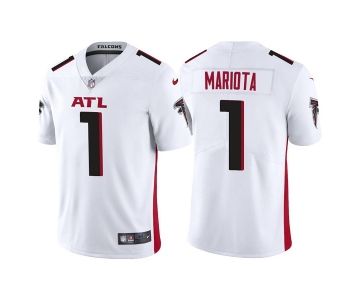 Men's Atlanta Falcons #1 Marcus Mariota White Vapor Untouchable Limited Stitched Jersey