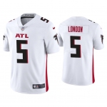 Men's Womens Youth Kids Atlanta Falcons #5 Drake London Nike White Vapor Untouchable Limited NFL Stitched Jersey