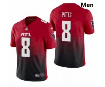 Men Atlanta Falcons #8 Kyle Pitts Red 2021 Draft Jersey