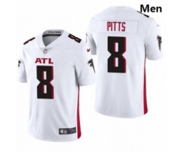 Men Atlanta Falcons #8 Kyle Pitts White 2021 Draft Jersey