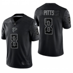 Men's Womens Youth Kids Atlanta Falcons #8 Kyle Pitts Black RFLCTV Limited Nike Jersey