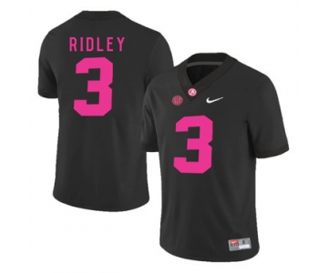 Alabama Crimson Tide 3 Calvin Ridley Black 2017 Breast Cancer Awareness College Football Jersey