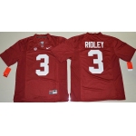 Men's Alabama Crimson Tide #3 Calvin Ridley Red Limited Stitched College Football Nike NCAA Jersey