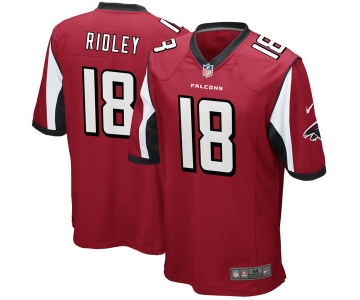 Nike Atlanta Falcons #18 Calvin Ridley Red 2018 NFL Draft Pick Elite Jersey