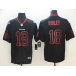 Nike Falcons #18 Calvin Ridley Lights Out Black Color Rush Limited Jersey