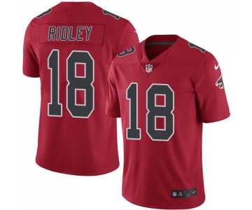 Nike Falcons #18 Calvin Ridley Red Youth Stitched NFL Limited Rush Jersey