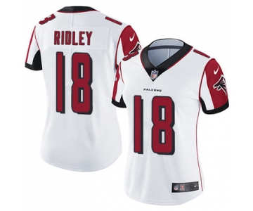 Nike Falcons #18 Calvin Ridley White Women's Stitched NFL Vapor Untouchable Limited Jersey