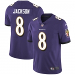 Size XXXXL Nike Baltimore Ravens #8 Lamar Jackson Purple Team Color Men's Stitched NFL Vapor Untouchable Limited Jersey