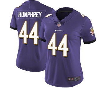 Ravens #44 Marlon Humphrey Purple Team Color Women's Stitched Football Vapor Untouchable Limited Jersey