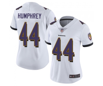 Ravens #44 Marlon Humphrey White Women's Stitched Football Vapor Untouchable Limited Jersey