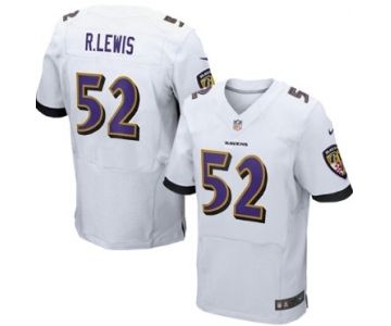 Nike Baltimore Ravens #52 Ray Lewis 2013 White Elite Jersey