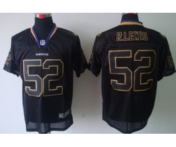 Nike Baltimore Ravens #52 Ray Lewis Lights Out Black Elite Jersey