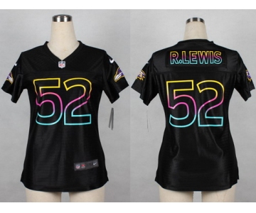 Nike Baltimore Ravens #52 Ray Lewis Pro Line Black Fashion Womens Jersey