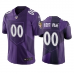 Baltimore Ravens Custom Purple Vapor Limited City Edition NFL Jersey