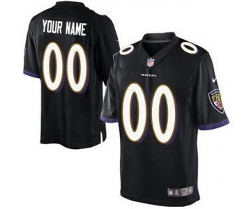 Kids' Nike Baltimore Ravens Customized 2013 Black Game Jersey