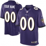 Kids' Nike Baltimore Ravens Customized 2013 Purple Limited Jersey