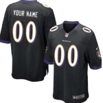 Kids' Nike Baltimore Ravens Customized Black Game Jersey