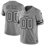 Nike Ravens Customized 2019 Gray Gridiron Gray Vapor Untouchable Limited Jersey