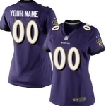 Women's Nike Baltimore Ravens Customized Purple Limited Jersey