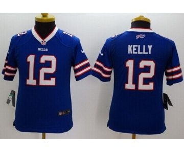 Nike Buffalo Bills #12 Jim Kelly 2013 Blue Limited Womens Jersey