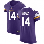 Men's Nike Minnesota Vikings #14 Stefon Diggs Purple Team Color Stitched NFL Vapor Untouchable Elite Jersey
