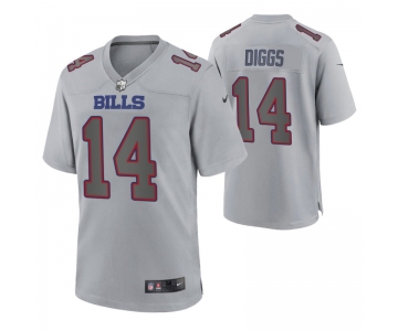 Men's Womens Youth Kids Buffalo Bills #14 Stefon Diggs Gray Atmosphere Nike Jersey