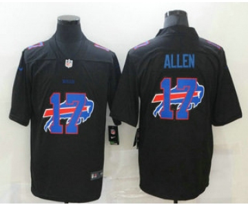 Men's Buffalo Bills #17 Josh Allen Black 2020 Shadow Logo Vapor Untouchable Stitched NFL Nike Limited Jersey