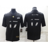 Men's Buffalo Bills #17 Josh Allen Black 2022 Shadow Vapor Untouchable Stitched Nike Limited Jersey