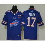 Men's Buffalo Bills #17 Josh Allen Royal Blue 2020 Big Logo Number Vapor Untouchable Stitched NFL Nike Fashion Limited Jersey