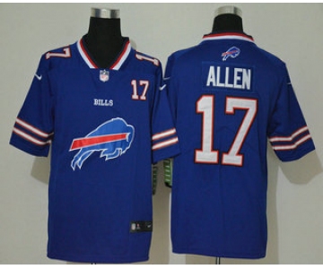 Men's Buffalo Bills #17 Josh Allen Royal Blue 2020 Big Logo Number Vapor Untouchable Stitched NFL Nike Fashion Limited Jersey