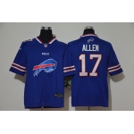 Men's Buffalo Bills #17 Josh Allen Royal Blue 2020 Big Logo Vapor Untouchable Stitched NFL Nike Fashion Limited Jersey