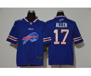 Men's Buffalo Bills #17 Josh Allen Royal Blue 2020 Big Logo Vapor Untouchable Stitched NFL Nike Fashion Limited Jersey