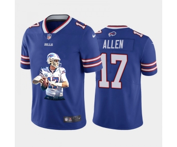 Men's Buffalo Bills #17 Josh Allen Royal Blue Player Portrait Edition 2020 Vapor Untouchable Stitched NFL Nike Limited Jersey1