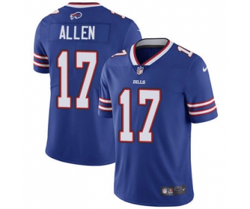 Men's Nike Bills #17 Josh Allen Royal Blue Team Color Stitched NFL Vapor Untouchable Limited Jersey