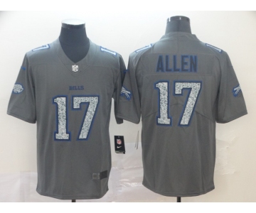 Nike Bills 17 Josh Allen Gray Camo Vapor Untouchable Limited Jersey